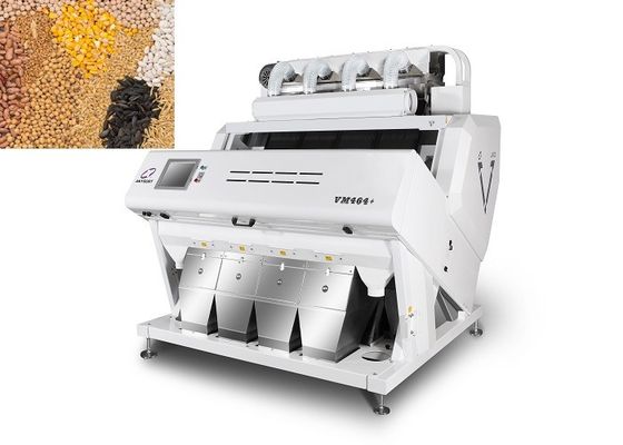 Tự làm sạch Máy phân loại màu hạt Cảnh báo Đèn LED thông minh